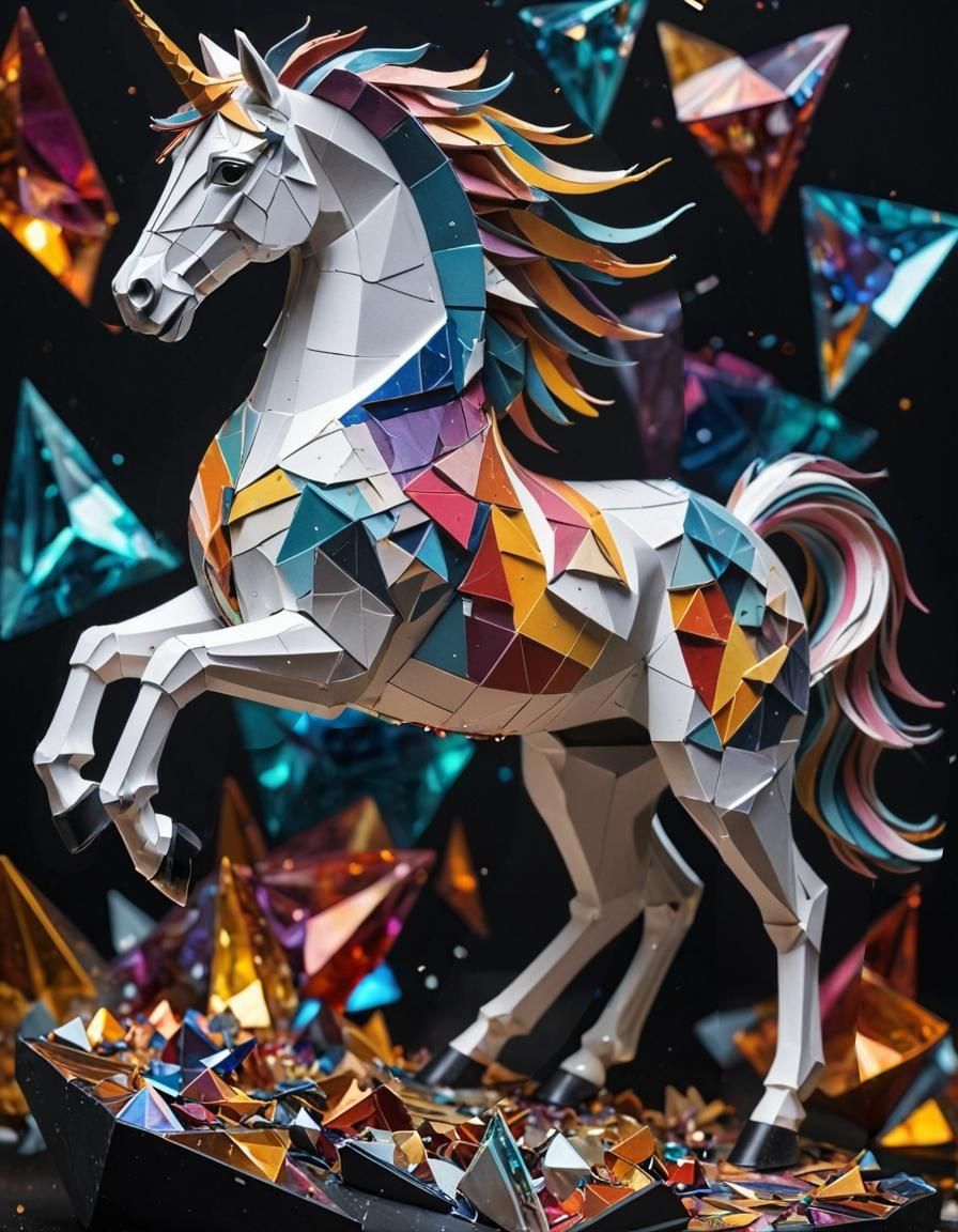 Cubist Unicorn