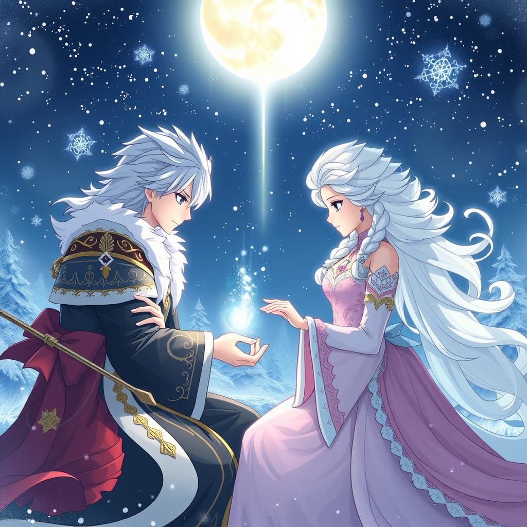 Elsa Marries Rengoku in a Magical Winter Wonderland