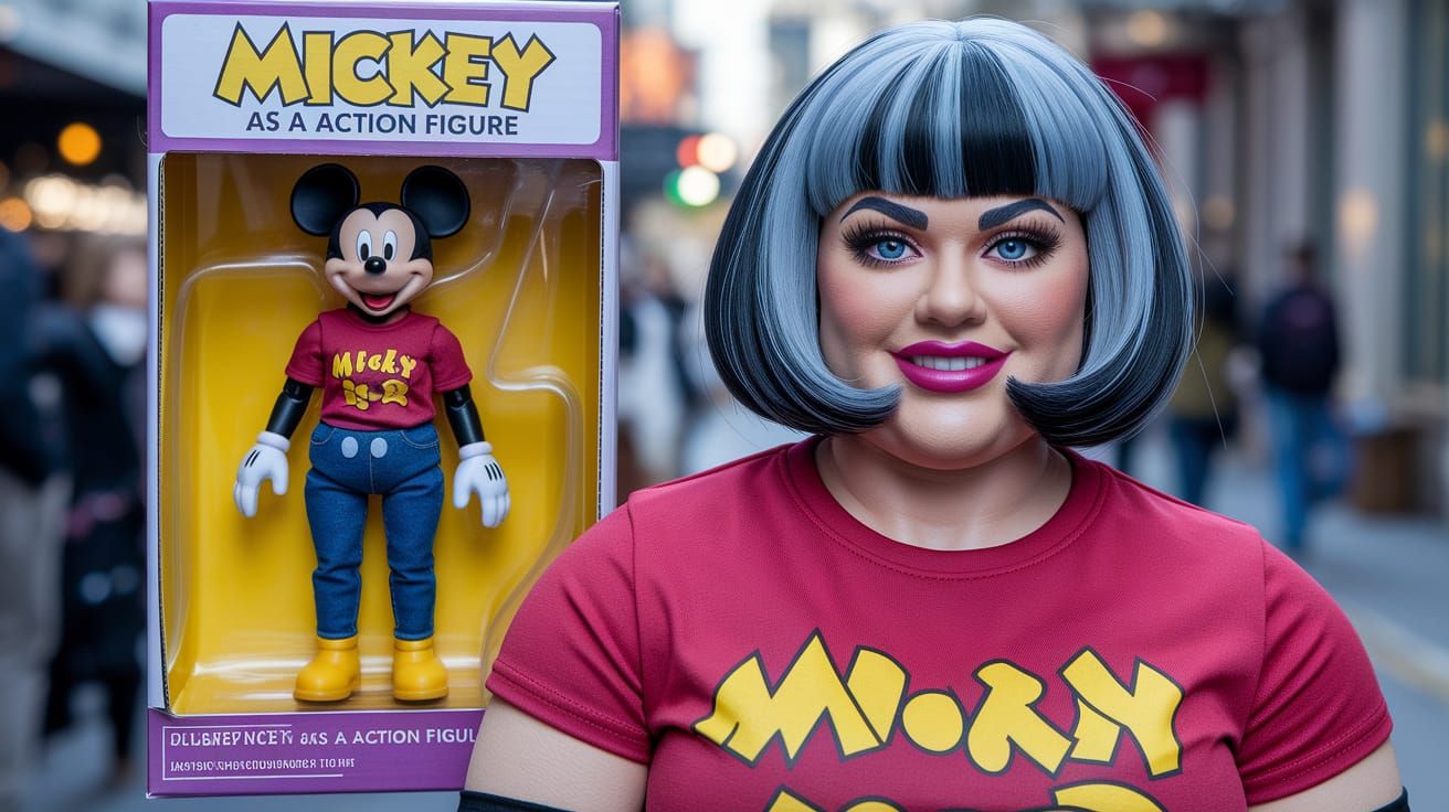 Ultra Realistic Female Action Figure of MICKEY