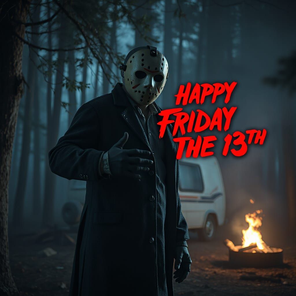Humorous Horror Scene: Jason Voorhees Hearts Friday the 13th