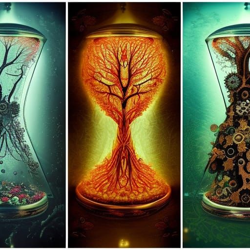 Tree of Time: Gears and Circuits in Hourglass