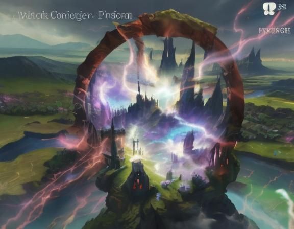 Excalibur Crowned in Fire: Ghibli-Inspired Concept Art