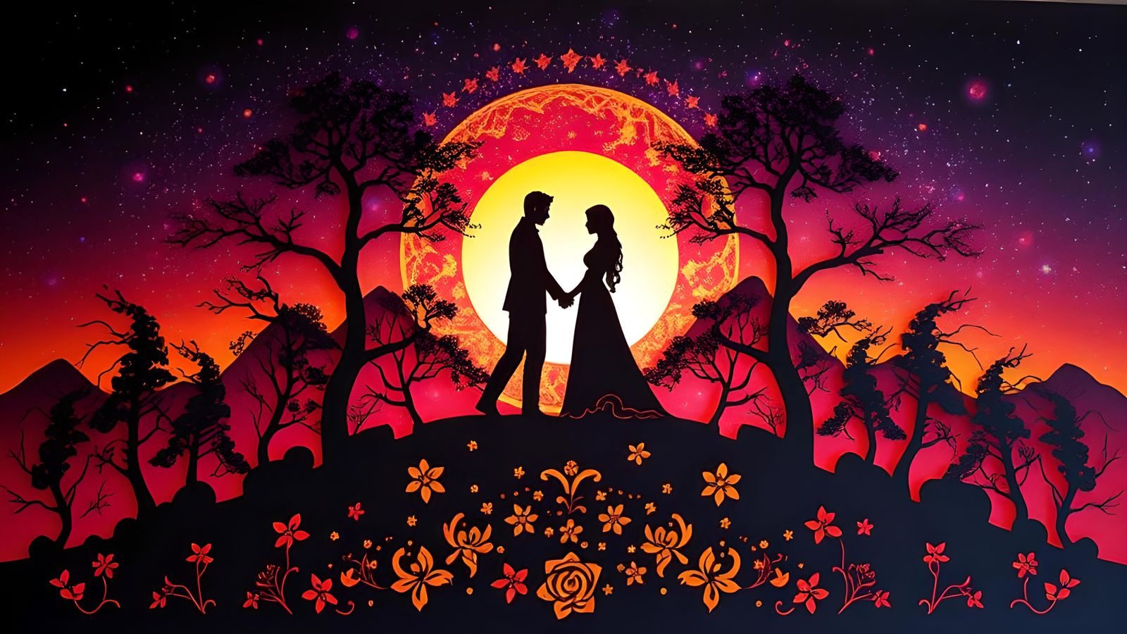 Nebula Wedding: Laser Cut Fractal Art