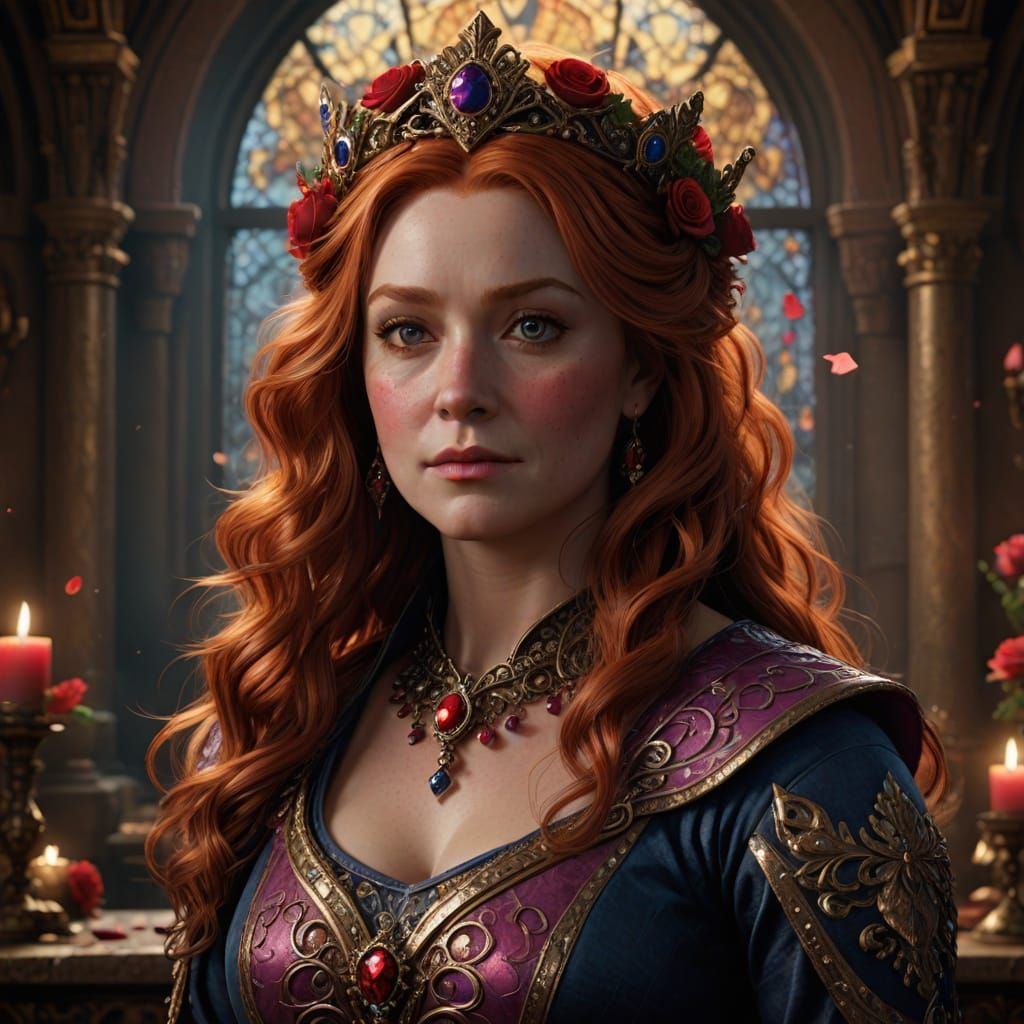 Empress Molly Weasley in a Valentine's Day Gown