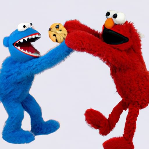Cookie Monster vs Elmo: Epic Showdown