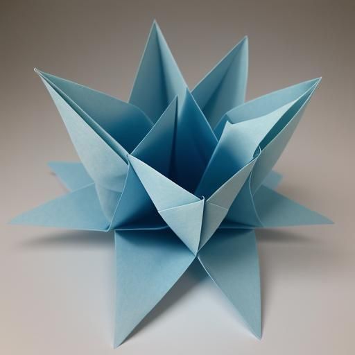 Detailed 3D Origami Papercraft Model