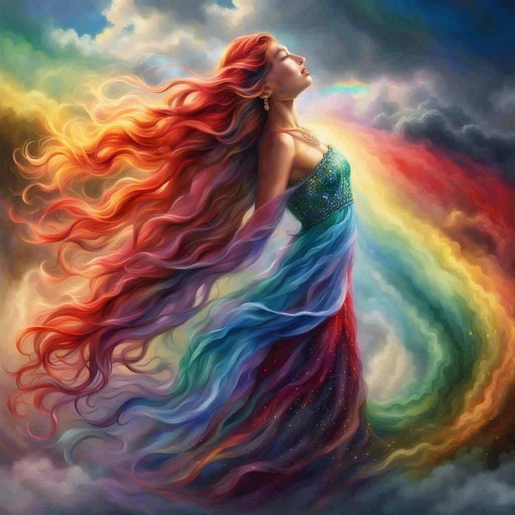 Divine Portrait in Hyperrealistic Style with Soft Focus