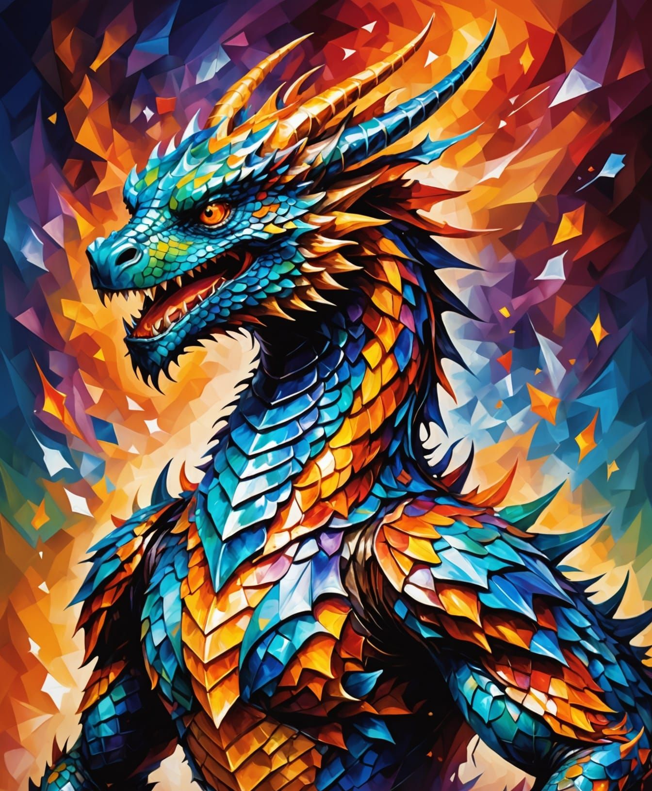 "Telekinesis Dragon" - prompt from my 6-year old.