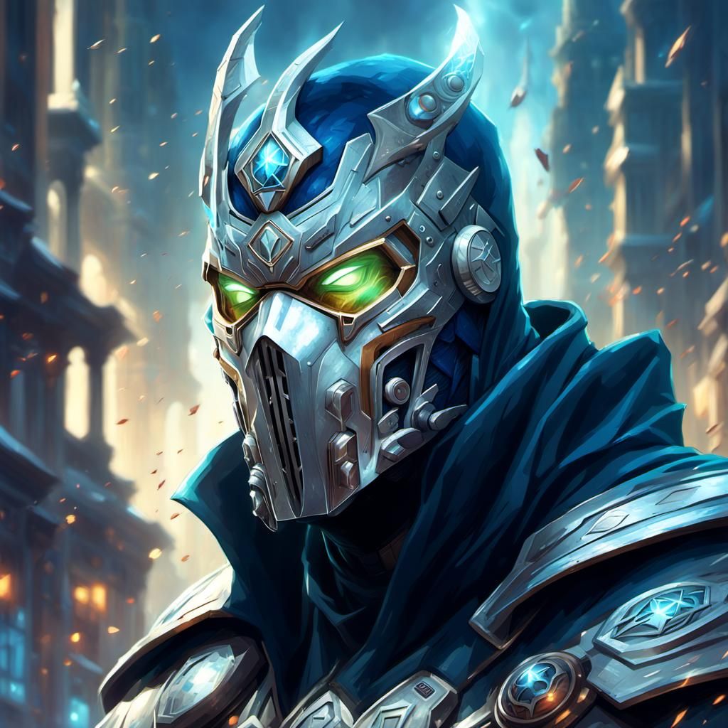 Gigachad Superhero Portrait in Fantasy Art Style