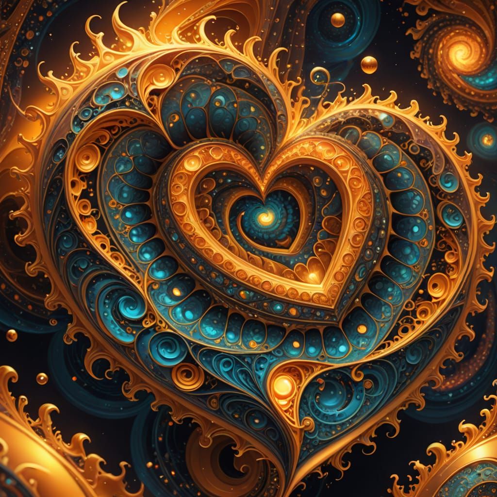 Fractal Master in Living 7D Equation Heart, Cosmic Wonder