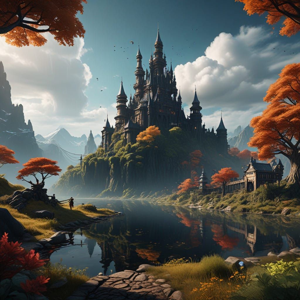 Surreal Fantasy World Revealed in Vibrant Colors