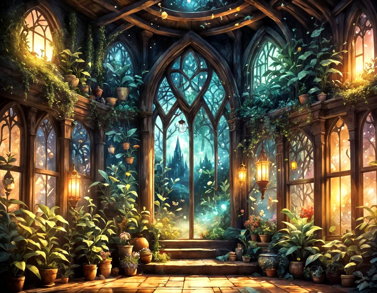 Wizard's Enchanted Bay Window