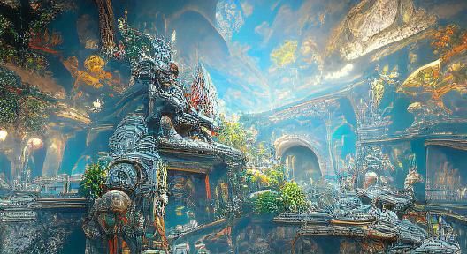 Mayan King sitting on it's throne