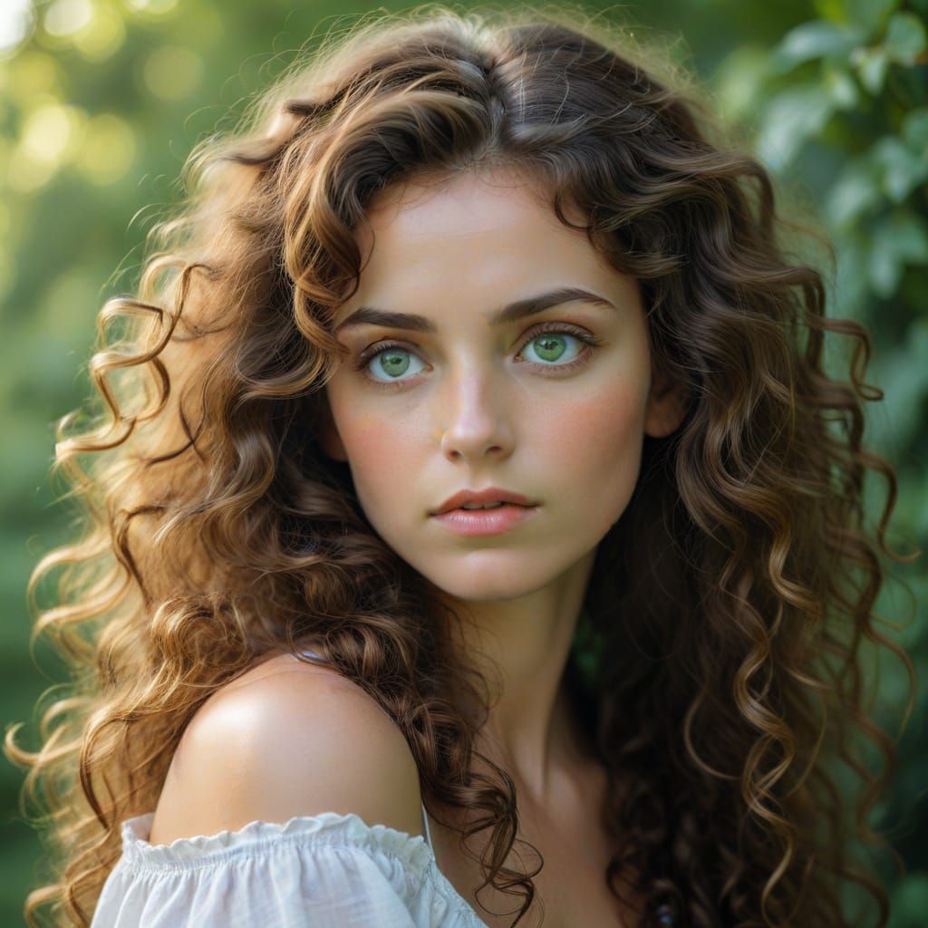 A Woman Contemplates Life's Mysteries in a State of Profound...