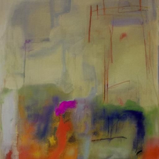 Rabbit Dinner in Abstract Expressionist Style