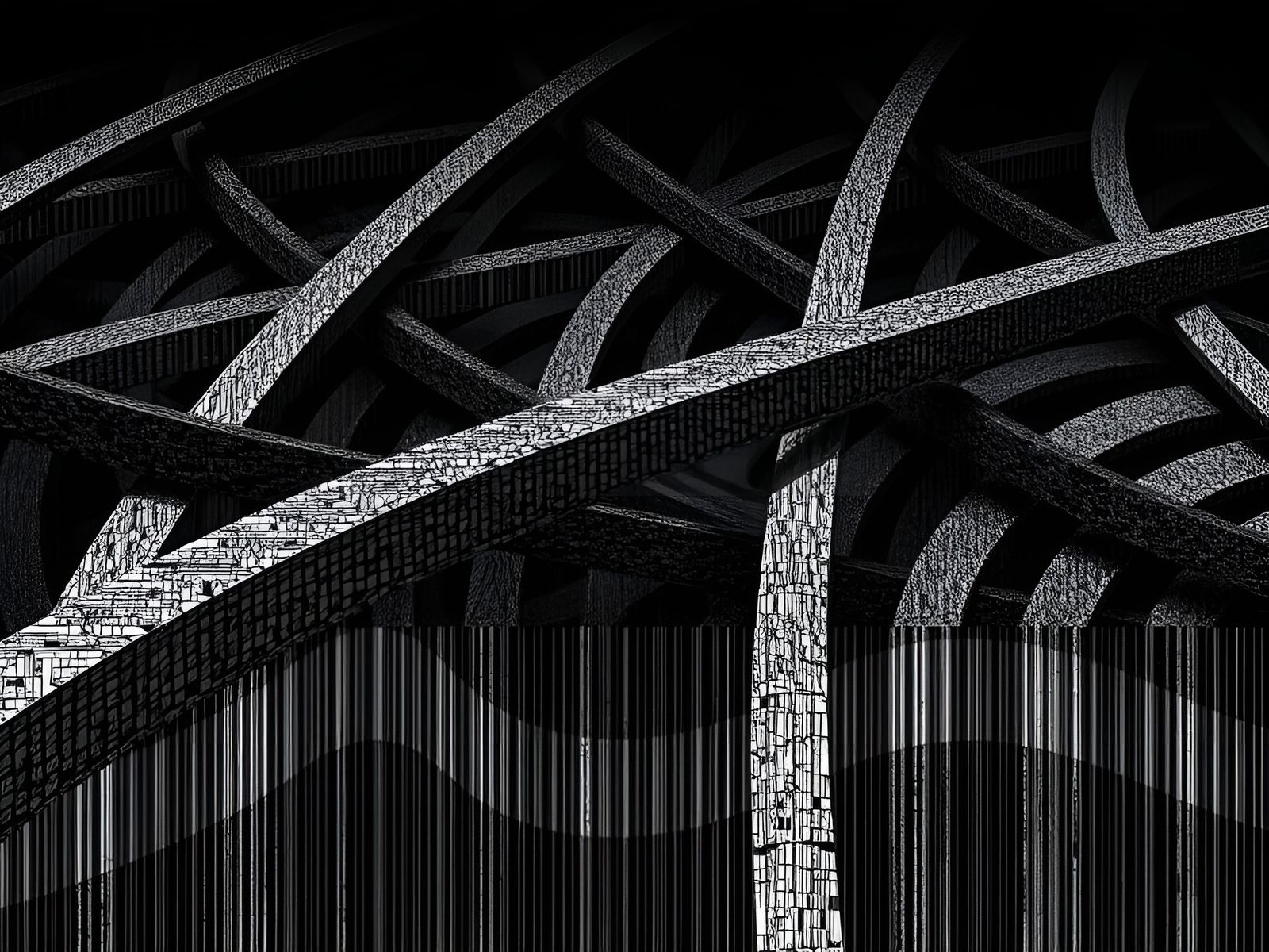 Abstract Digital Art: Corrupted Evolving Patterns