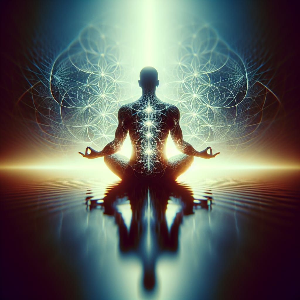 Zen Meditation: Ethereal Enlightenment in Avant-Garde Style