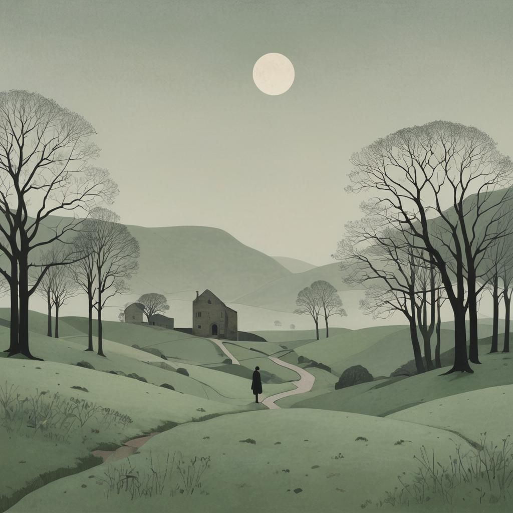 Minimalist 3D Hills Inspired by Hepworth and Birrell