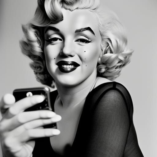Marilyn Monroe Taking a Selfie