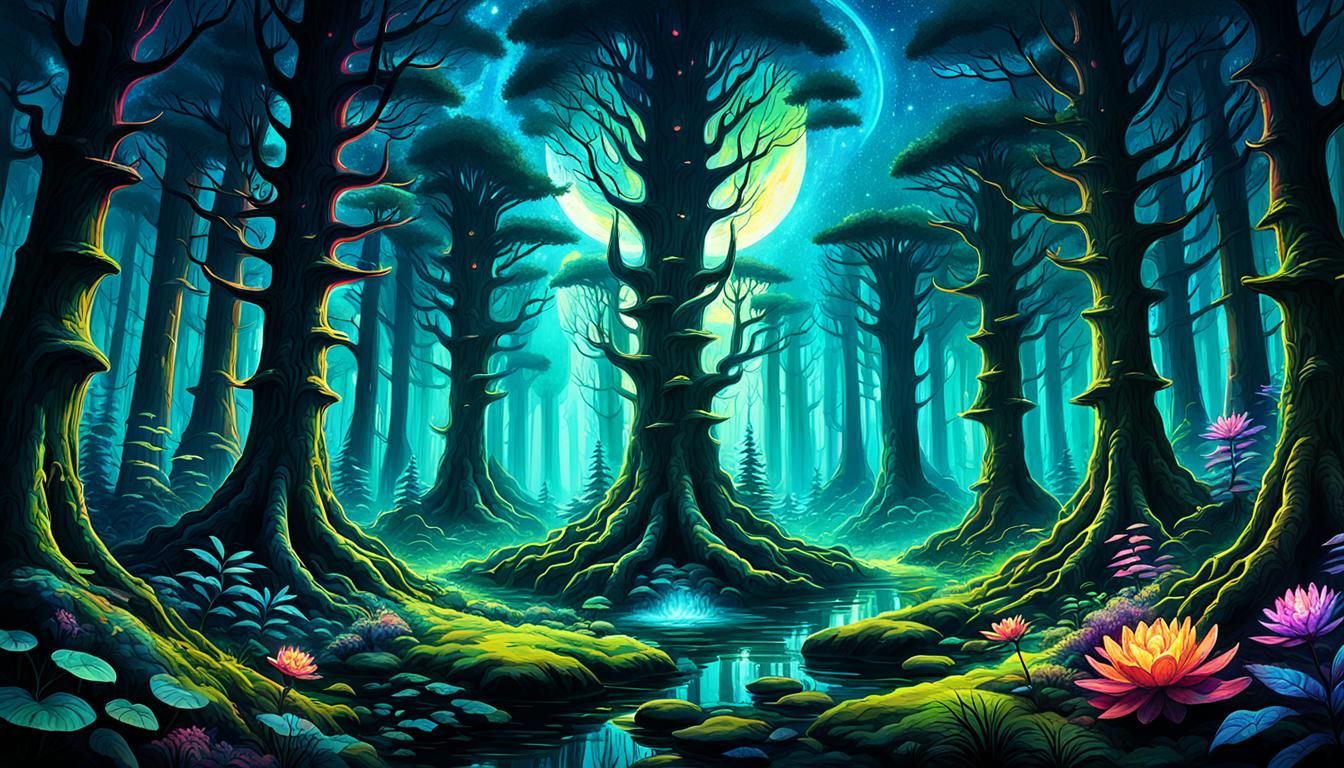 Psychedelic Space Forest: A Liminal Enlightenment