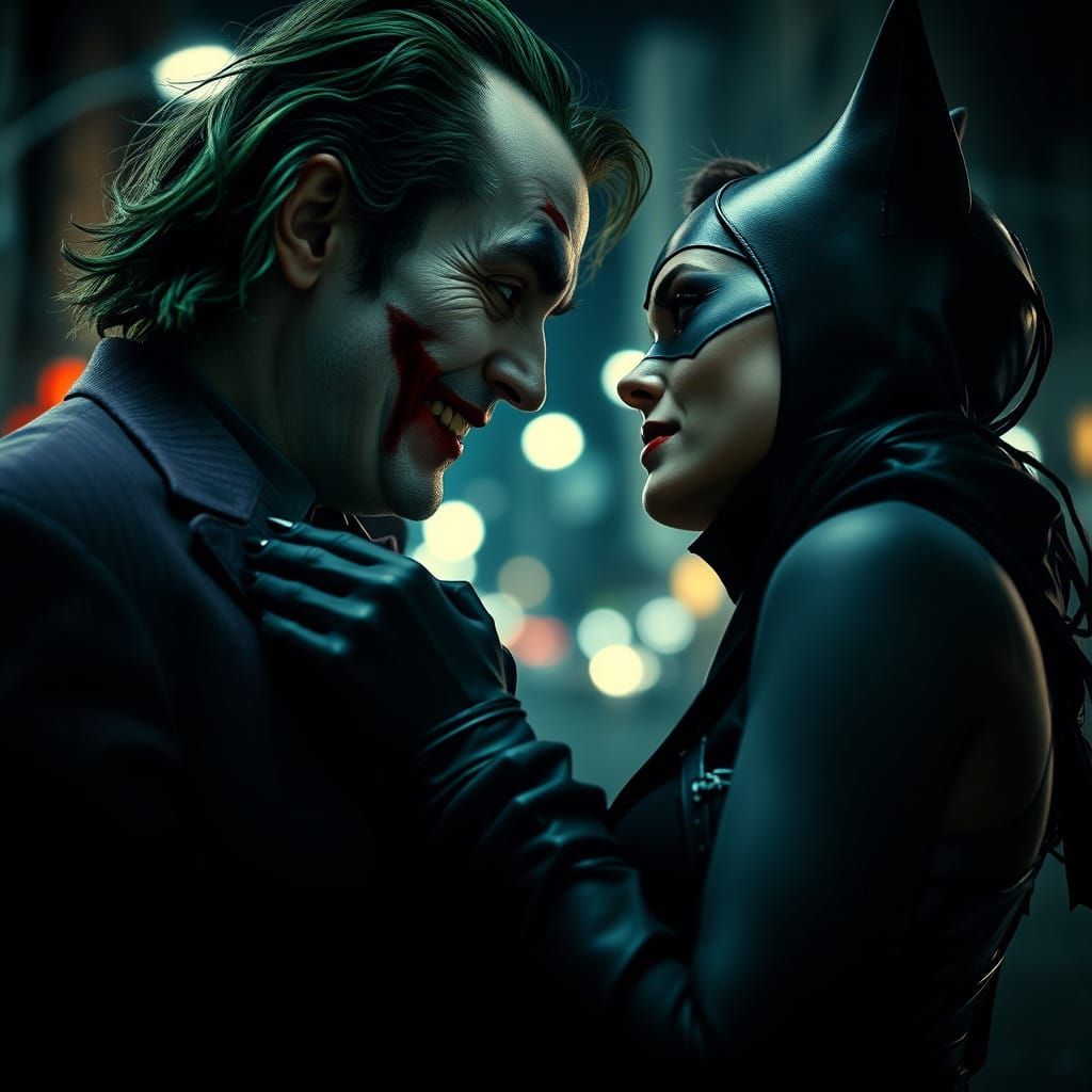 Joker's Maniacal Grip on Catwoman