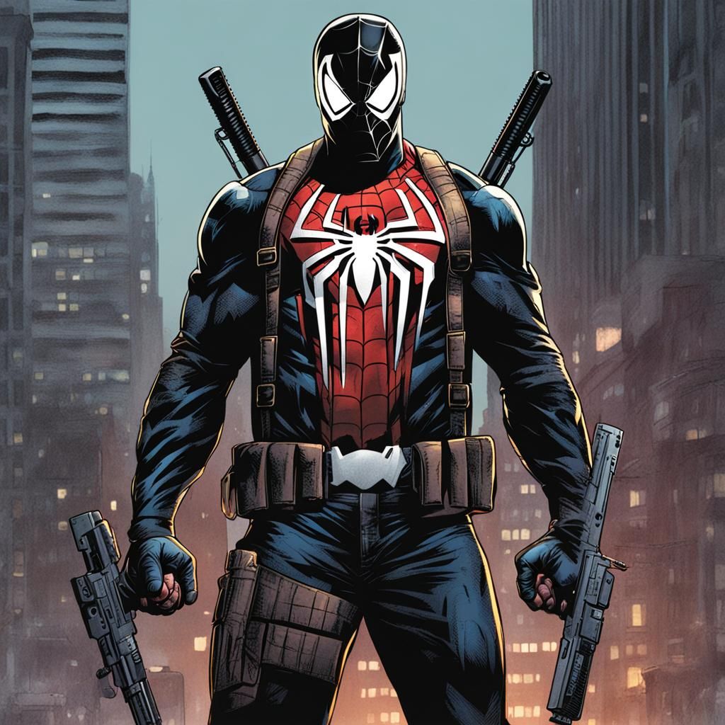 Spider-Man as The Punisher Fusion