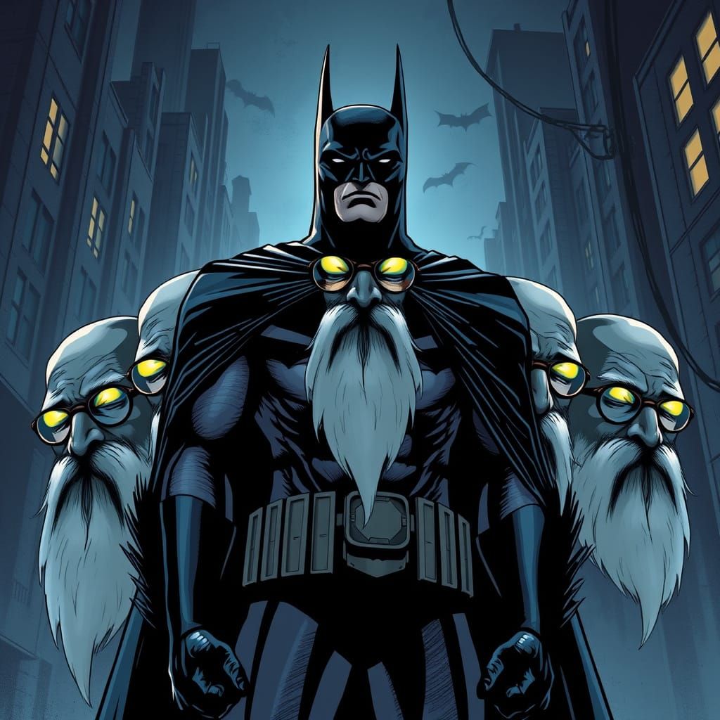 Batman Tormented by Hugo Strange: Comic Book Art