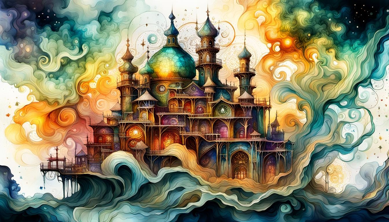 Alchemist's Pursuit: Transmuting Lead to Gold in Watercolor