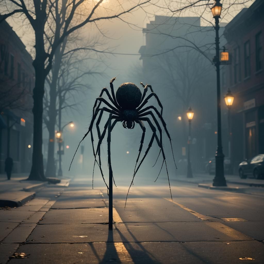 Mysterious Figure Shrouded in Mist, Cinematic Photography