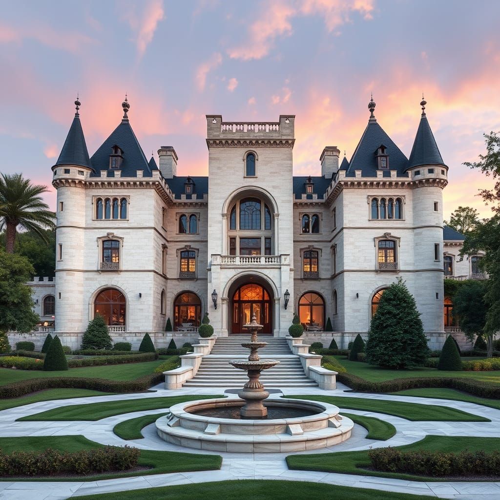 Elegant Modern Castle Residence with Medieval Charm