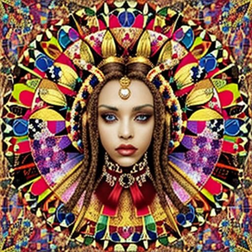 Abstract Artistry Generated by AI