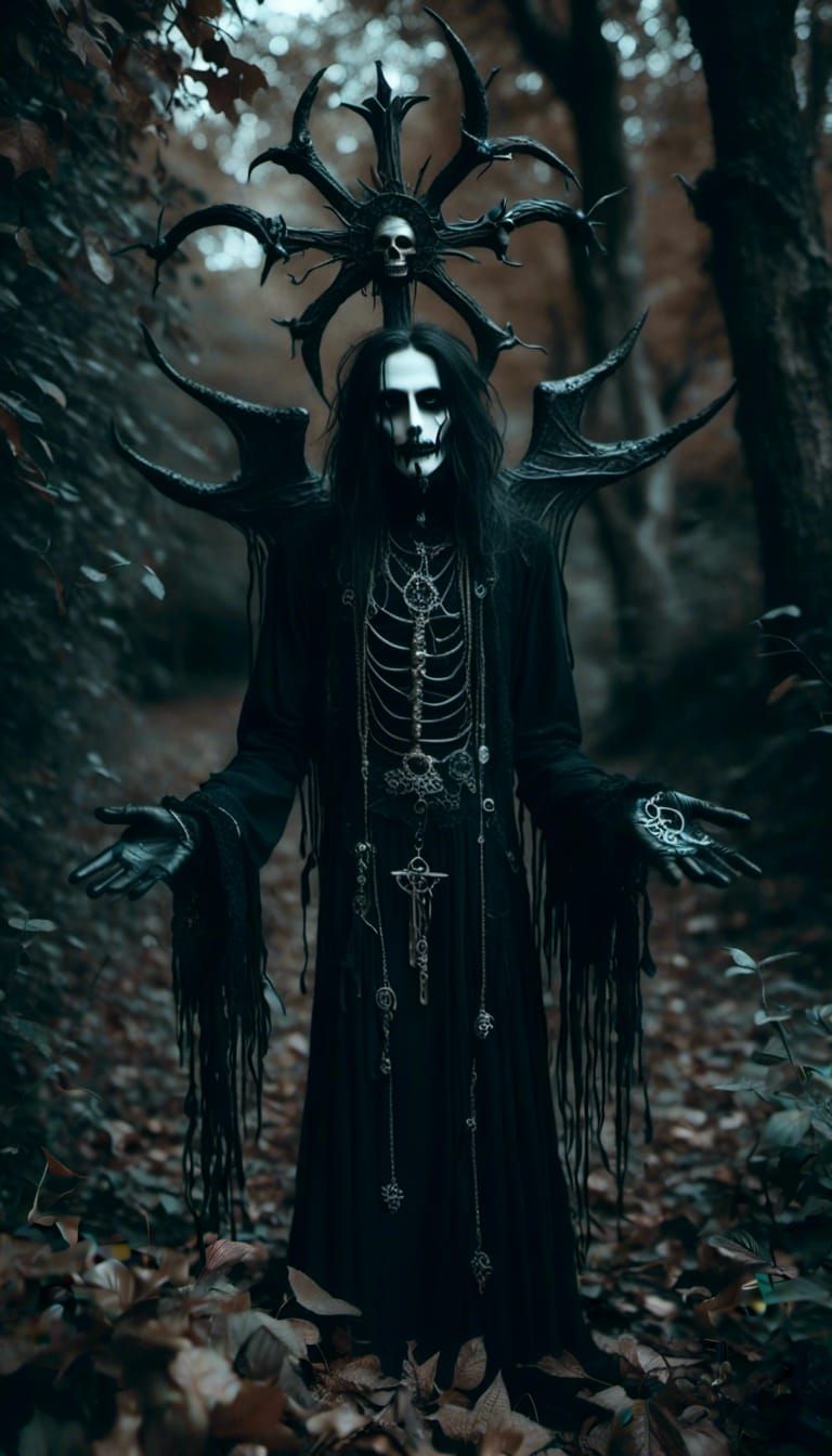 Gothic Jesus in Glam Goth Style