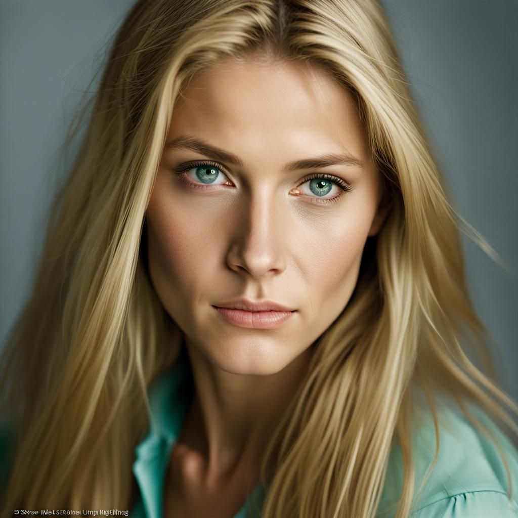 Professional Portrait of a Blonde Woman with Bokeh