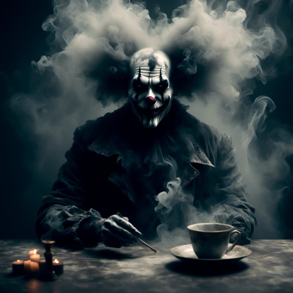 Macabre Smoke Clown Appears During Seance