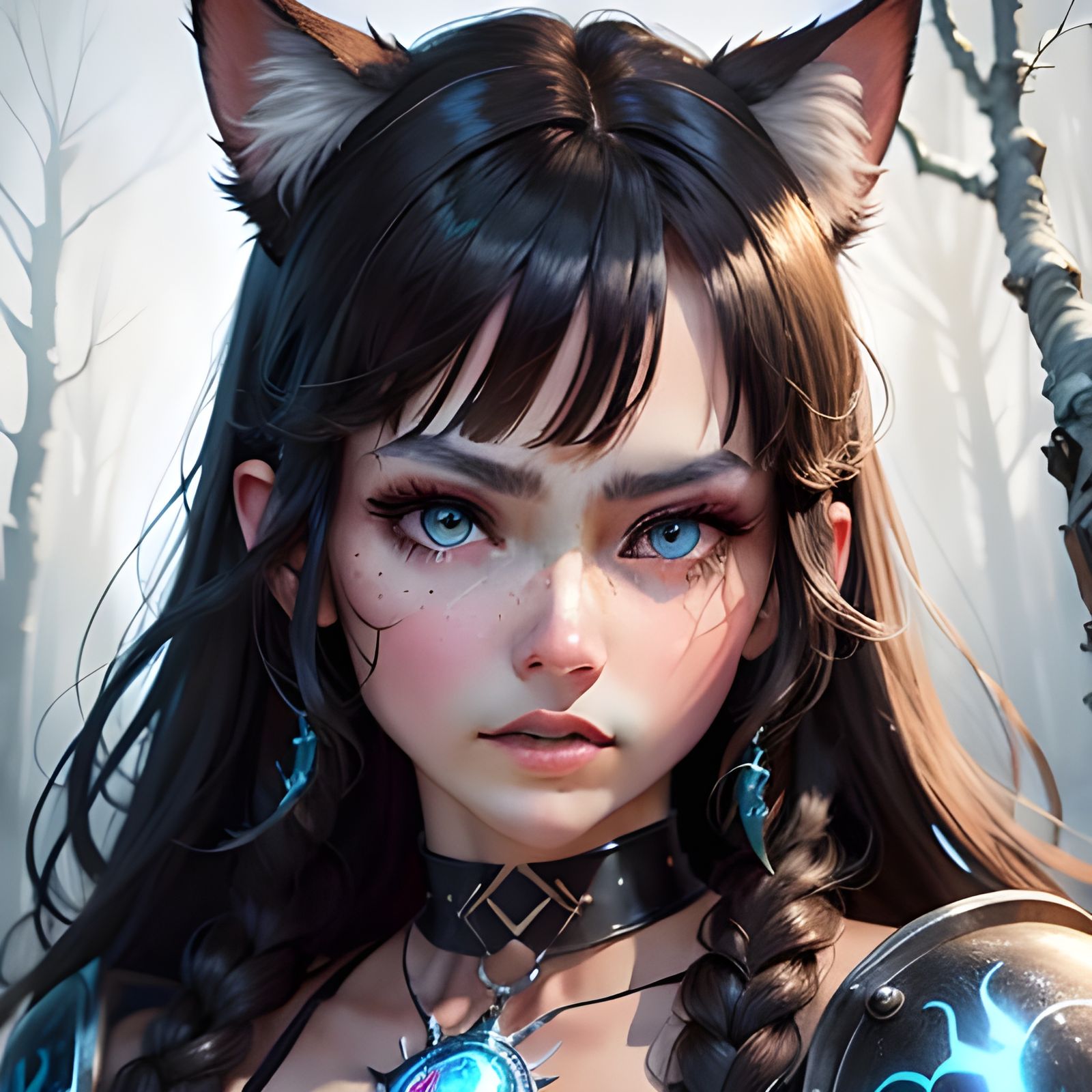 Lush Forest Scene with Sunlight