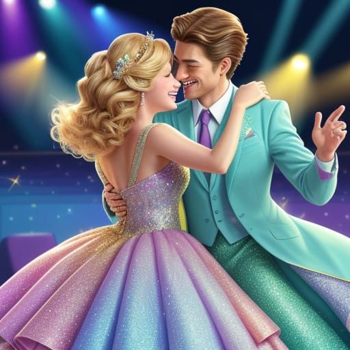 Couples Dancing in Animated Musical Film