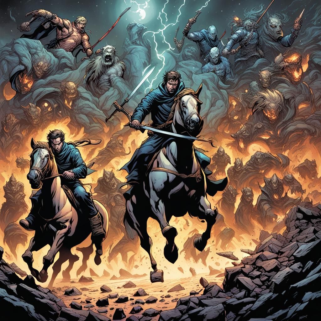 Epic Battle: Suicide Boy vs. the Four Horsemen