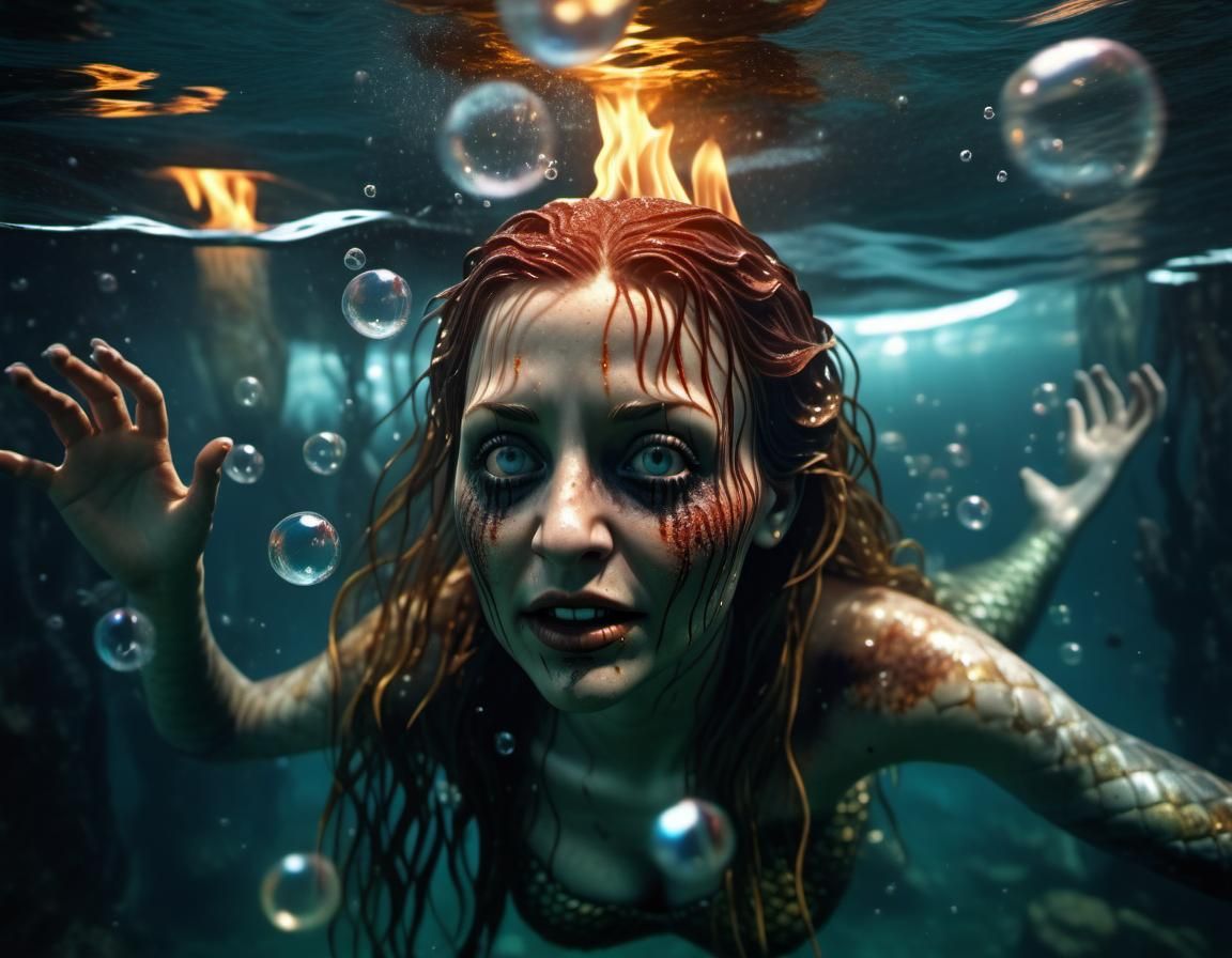 Creepy mermaid