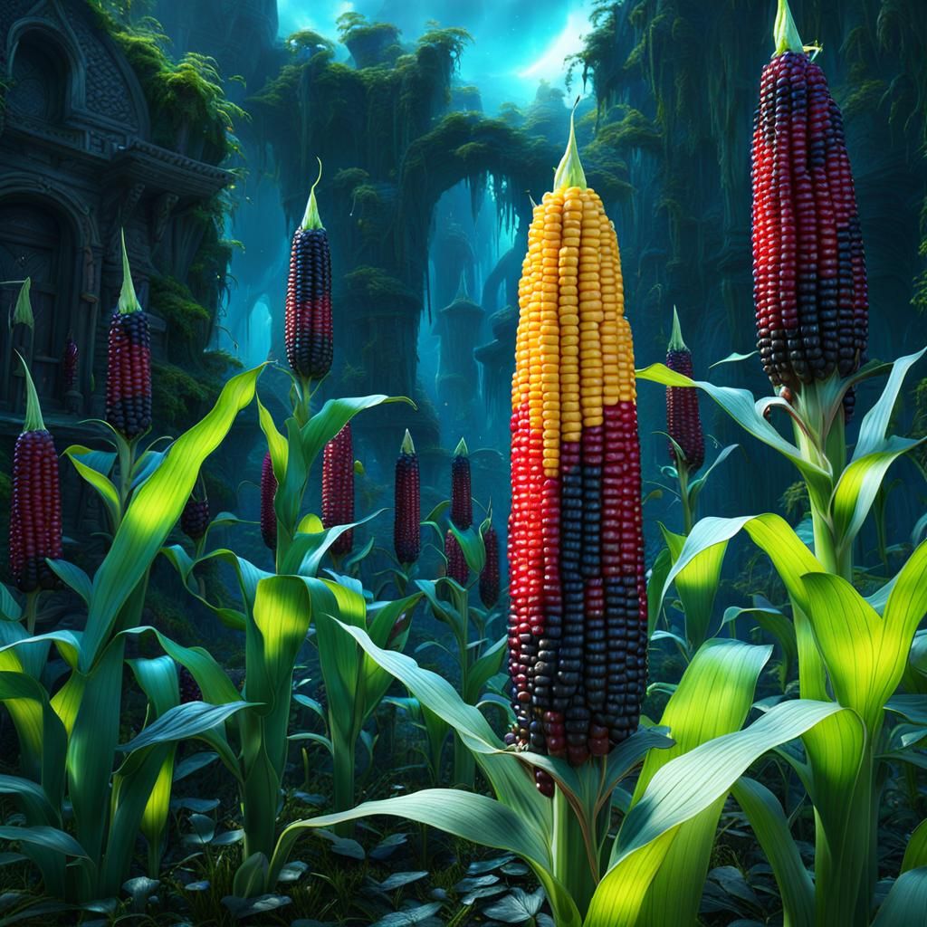 Fantastical Fairy Corn in Detailed Matte Painting