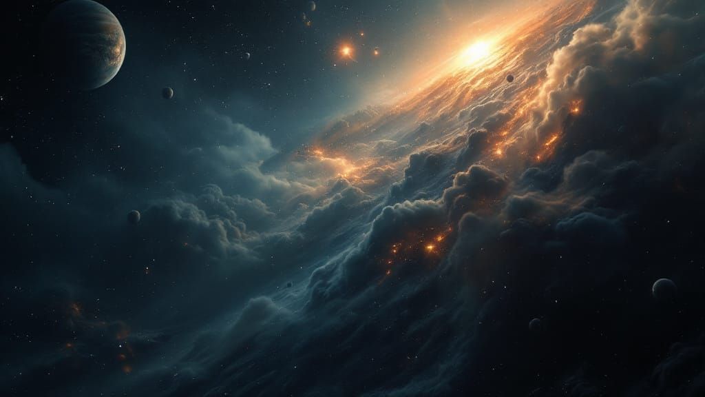 Cosmic Voyage: Detailed Space Exploration in Octane Render