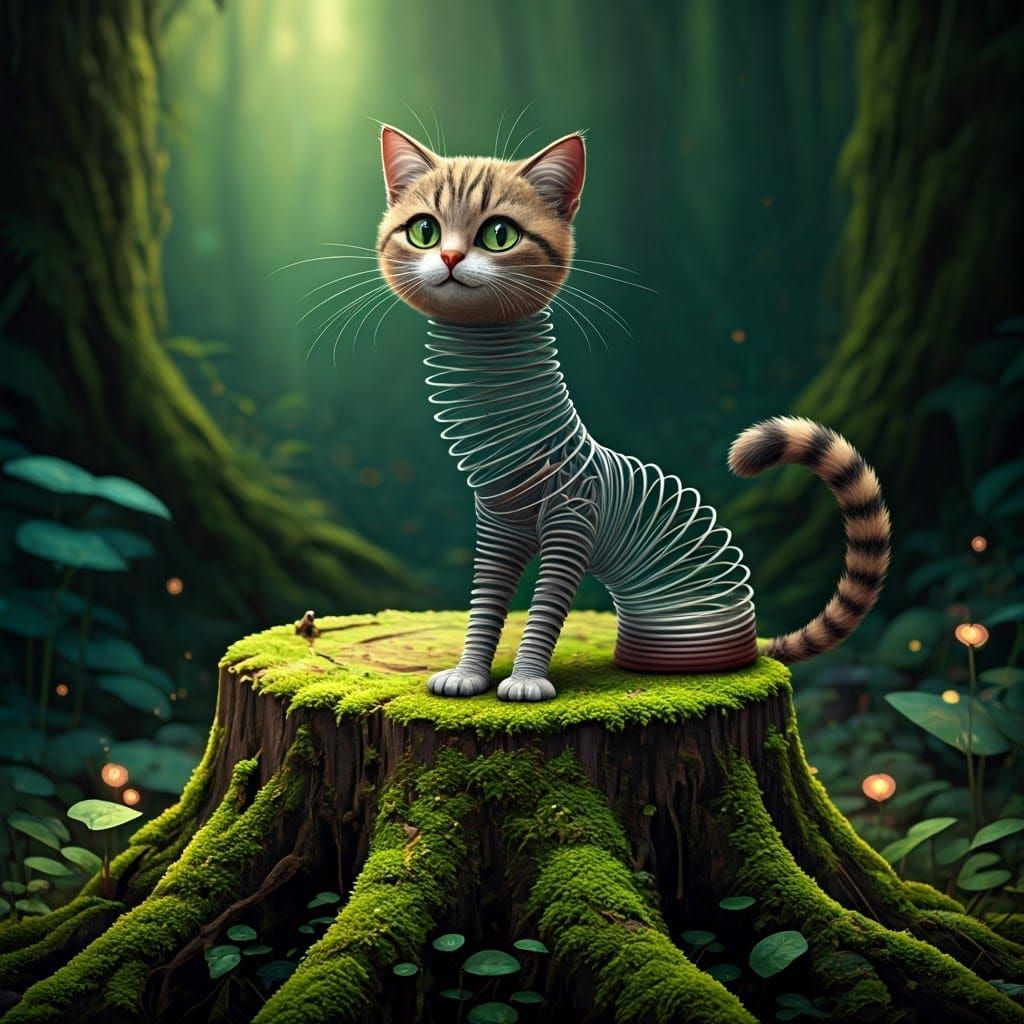 Felix the Helix: Enchanting Feline Sprite