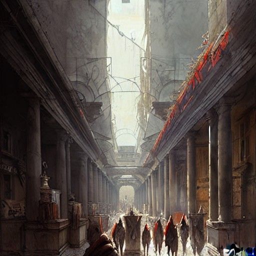 Grand entrance to a Roman market