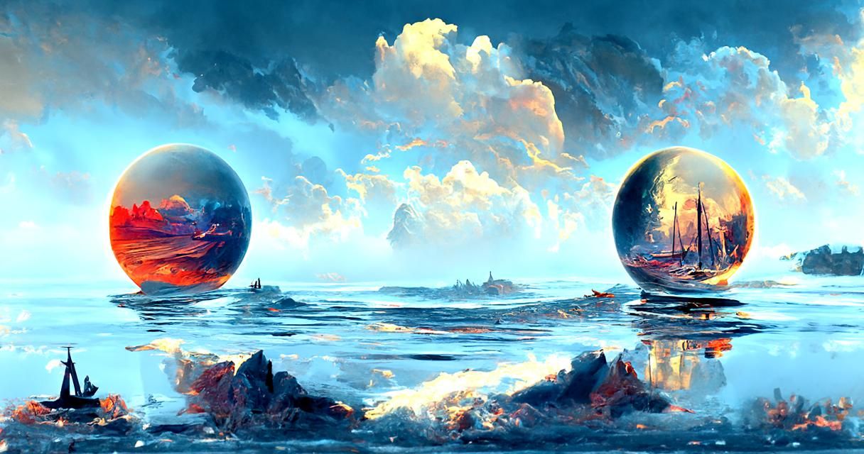 Ship in Stormy Seas: Hyperrealistic Romanticism