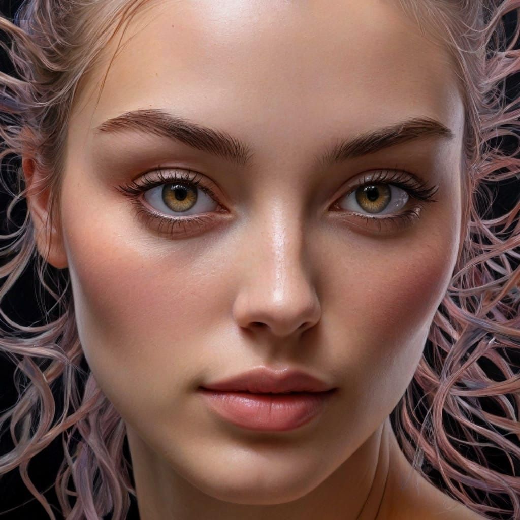 Ethereal Goddess Revealed in Hyperdetailed Metaphysical Port...