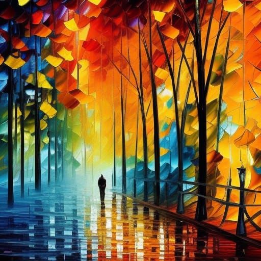 Fantasy Landscape in Warm Bokeh Colors