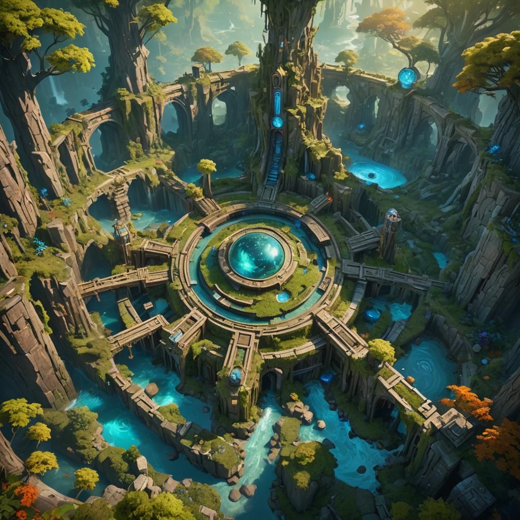 Hyperrealistic Druid City: Secret Rogue Base
