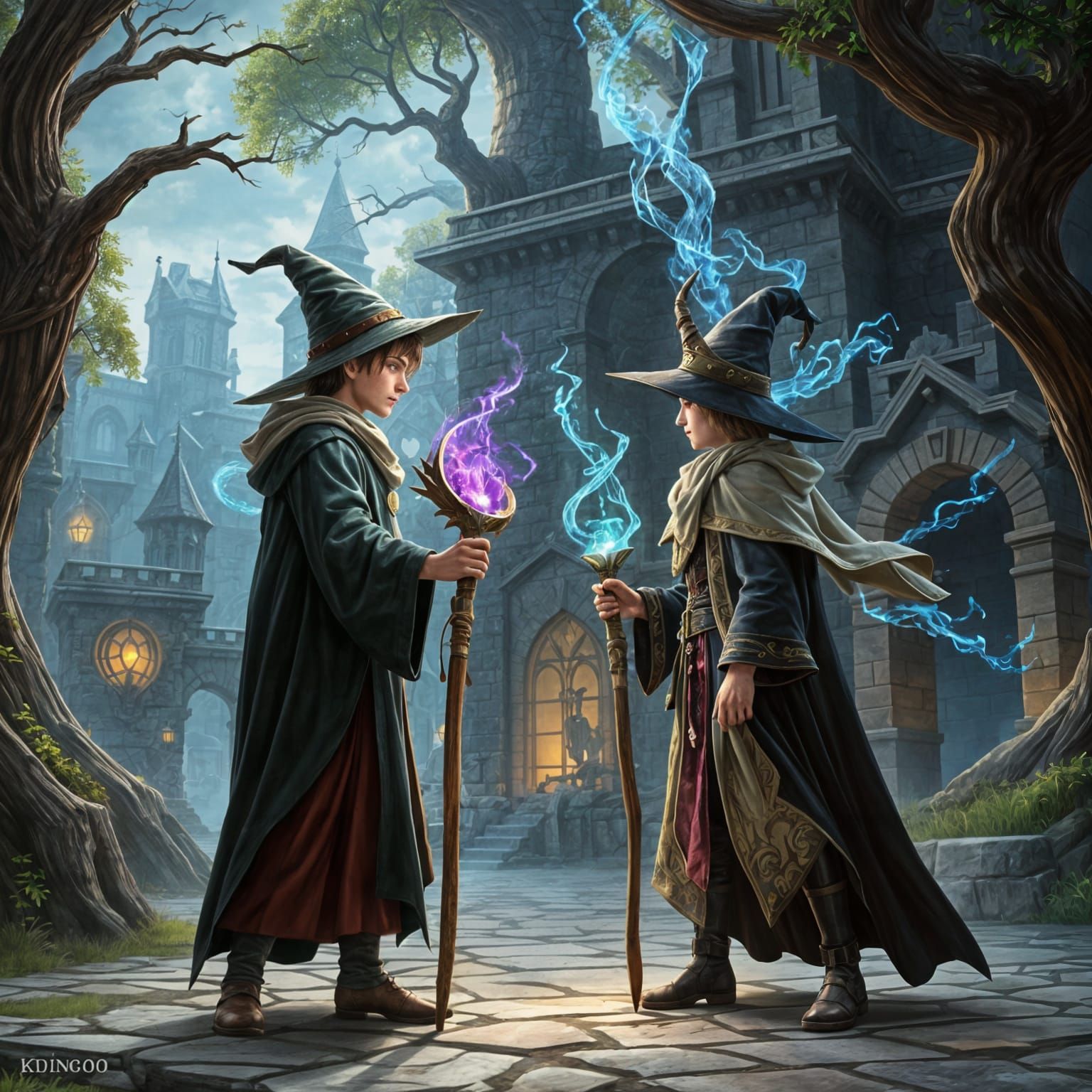 Wizard101 Storm Girls Duel in Wizard City