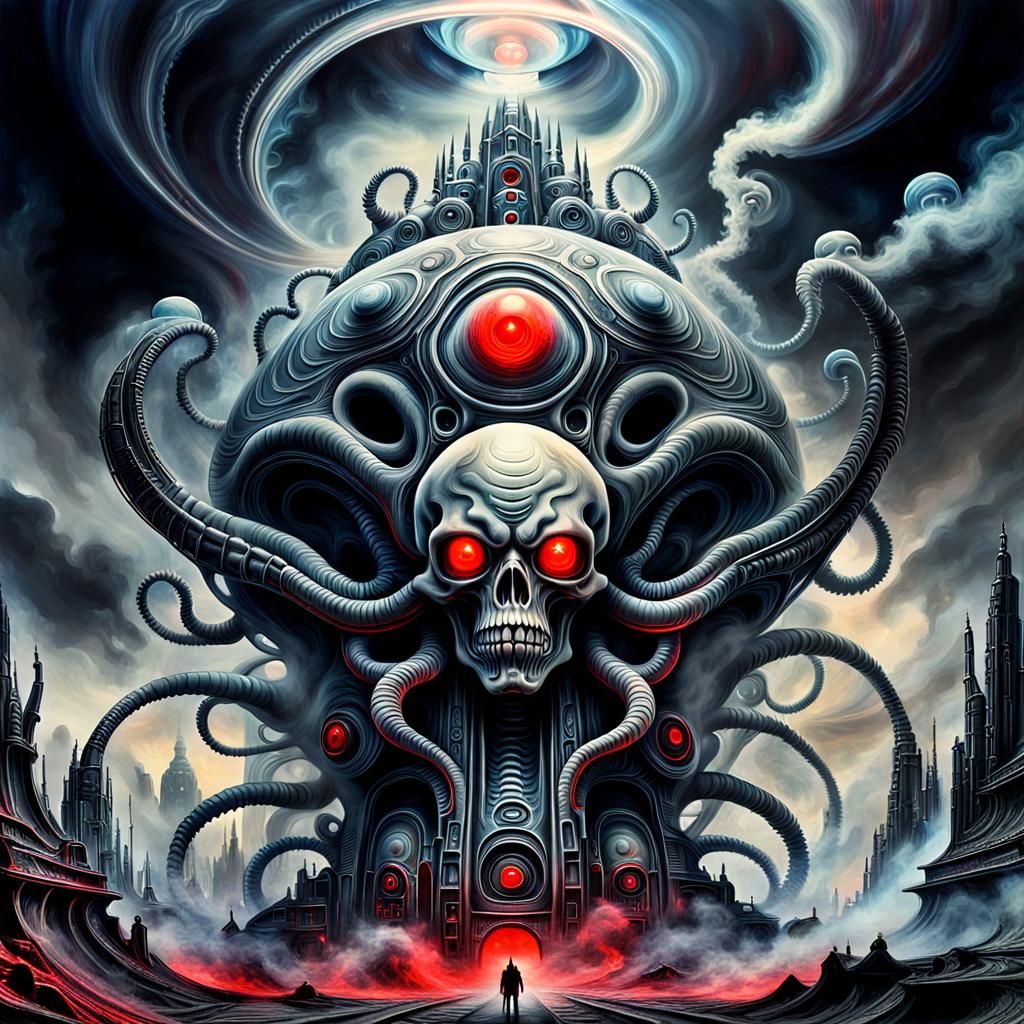 Alien Encounters: The Eerie Beauty of a Smoke-Filled Extraterrestrial Eden