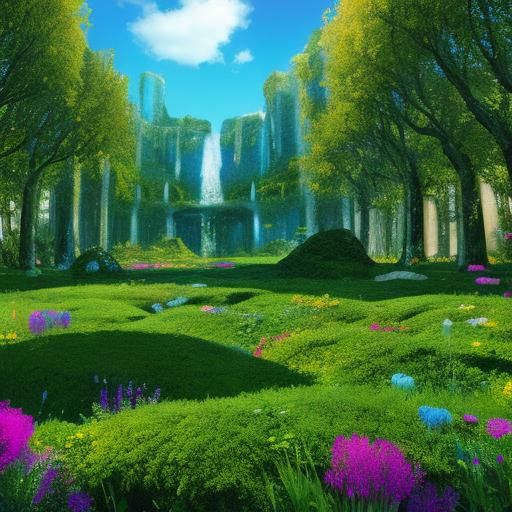 Glitchy Paradise on Earth: Digital Art