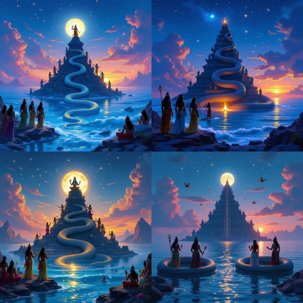 Samudra Manthan: Churning of the Cosmic Ocean